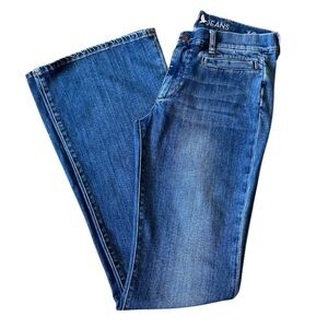 MiH Mid Rise Slim Kick Flare Jeans 30Tall 30x33 Candy Wash